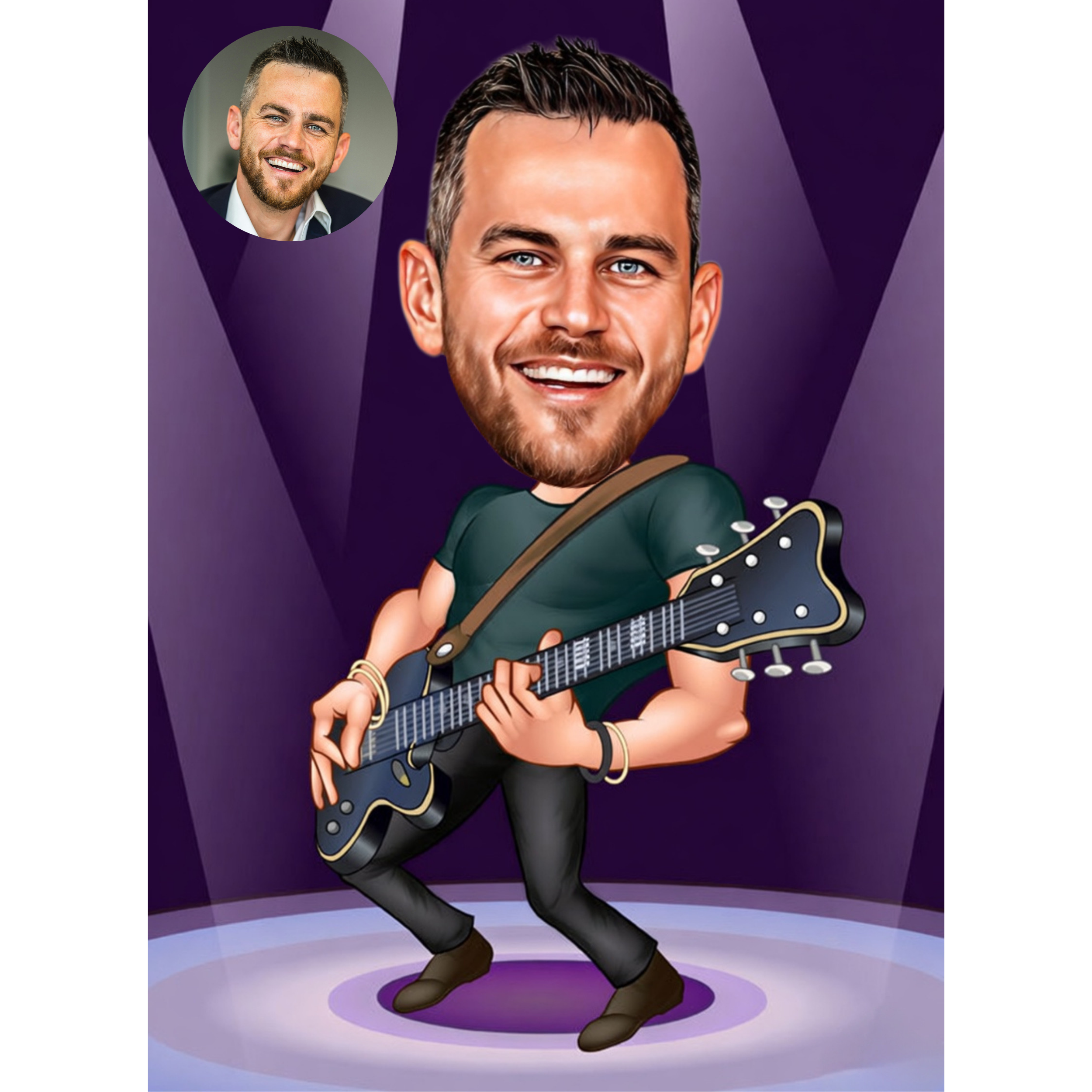 Caricature Mug – Rock Star 🎸⭐