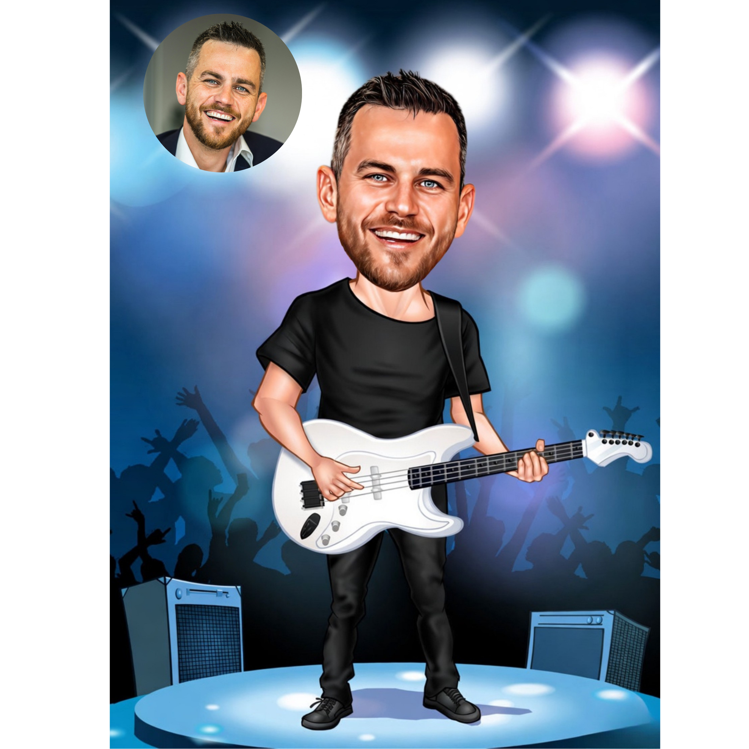 Caricature Mug – Music Lover 🎸☕
