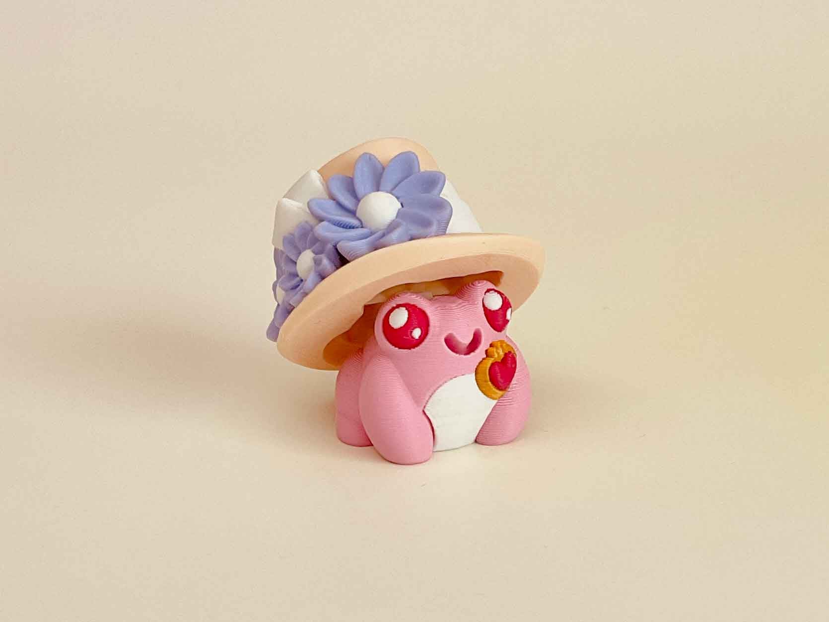 Victorian Fancy Frog Couple – Handmade Clicker Figurines