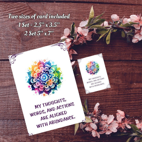 Affirmation Abundance cards
