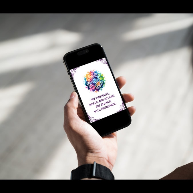 Affirmation Abundance cards