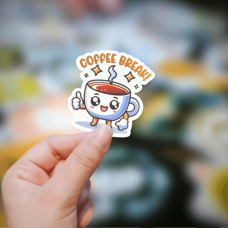 cute kawaii stickers Inspirational Sticker - Motivational Reminders for Daily Joy and Self-Care - kawaii - cute- stickers weather-resistant
