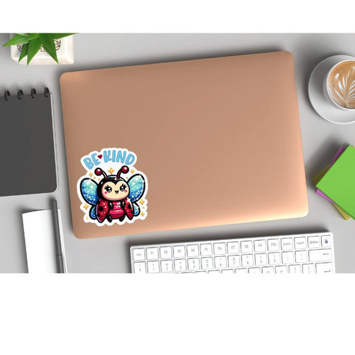 Bubbles — Kawaii Ladybug Sticker | Be Kind | Water-Resistant